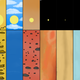 Mercurio, Venus, Tierra, Marte, Júpiter, Saturno, Urano y Neptuno